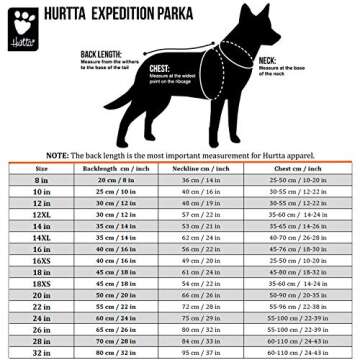 Hurtta Expedition Parka, Winter Dog Coat, BlackBerry, 28 in