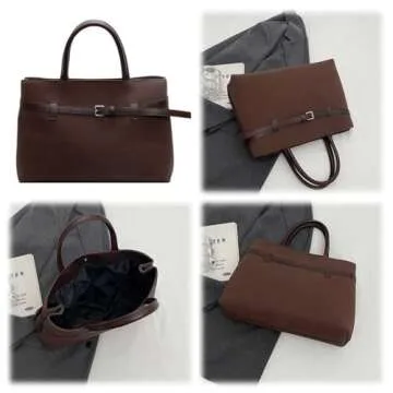 JQWYGB Stylish Suede Tote Bag Large Capacity for Women