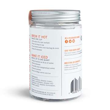 Munchkin® Milkmakers® Organic Prenatal Tea for Morning Sickness & Nausea Relief, With Ginger & Red Raspberry Leaf, 12 Count