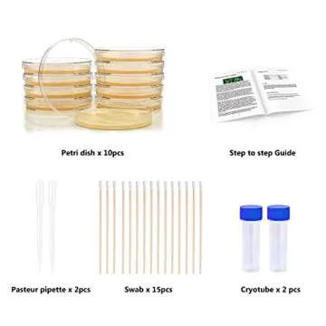 Bacteria Science Kit with Petri Dishes and Agar