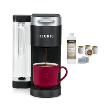 Keurig K-Supreme Single Serve K-Cup Pod Coffee Maker (Black) Bundle with Keurig 3-Month Brewer Maint...