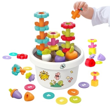 Montessori Flower Garden Toy Set for Toddlers