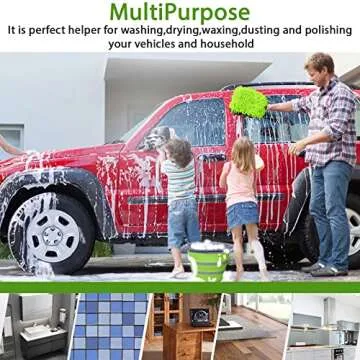 GreatCool 10L Collapsible Bucket with 3-in-1 Wash Mitt