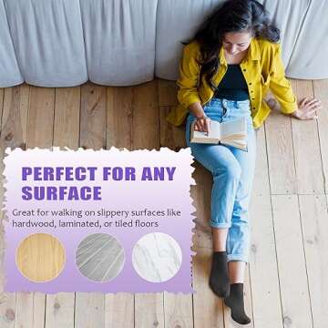 yeuG Non-Slip Yoga Socks for Women - Perfect for Fitness & Home