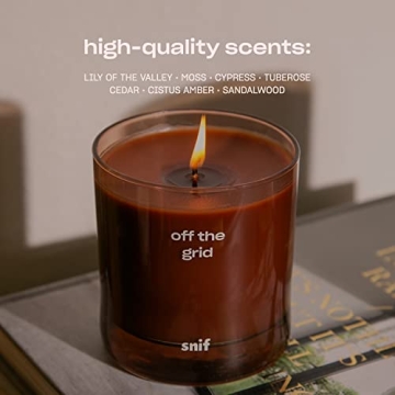 Off The Grid Luxury Candle by Snif for 200+ Hours