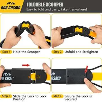 Dogcosmo Poop Scoop – Foldable Pooper Scooper with Waste Bags