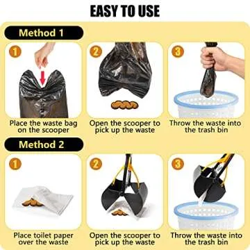 Dogcosmo Poop Scoop – Foldable Pooper Scooper with Waste Bags