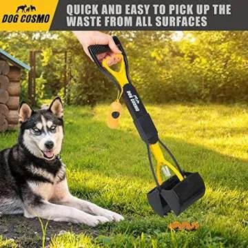 Dogcosmo Poop Scoop – Foldable Pooper Scooper with Waste Bags