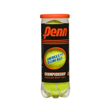 Penn Championship Regular Duty Felt Pressurized Tennis Balls - 1 Can, 3 Balls