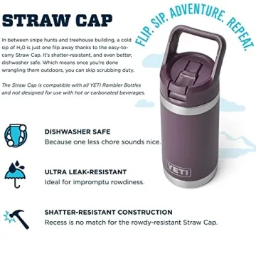 YETI Rambler Jr. 12 oz Kids Bottle with Straw Cap