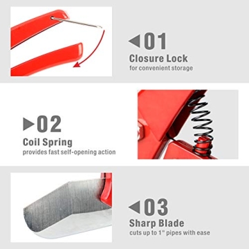 IWISS iCrimp PEX Pipe Cutters for Precise Cutting