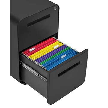 Laura Davidson Stockpile Mobile File Cabinet - Modern & Secure