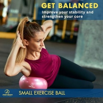 ProBody Pilates Ball - 9 Inch Core & Yoga Ball for Home Gym