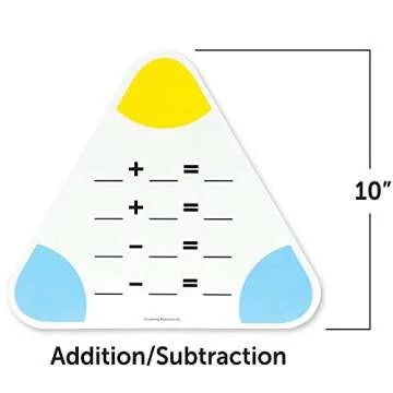 Learning Resources Write & Wipe Fact Family Boards, Set of 5 Boards, Ages 6+, Multicolor, 10 H in (LER3799)