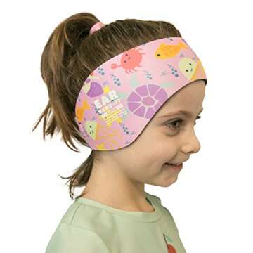 EAR BAND-IT Ultra Swimming Headband - Best Swimmer's Headband - Keep Water Out, Hold Earplugs in - Doctor Recommended - Secure Ear Plugs - Invented by ENT Physician - Medium (See Size Chart)