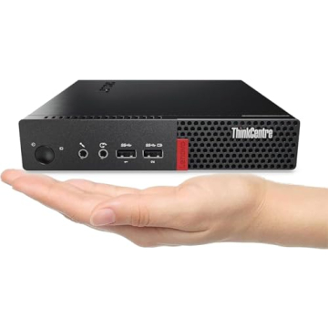 Lenovo ThinkCentre M910q Tiny Desktop Computer mini PC, Intel Core i5-6500T, 8 GB RAM, 250 GB SSD, K...