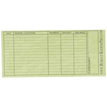 Cash Envelope System Assorted Colors for Budgeting