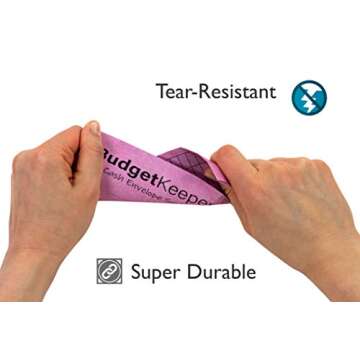 Cash Envelope System Assorted Colors for Budgeting