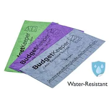 Cash Envelope System Assorted Colors for Budgeting