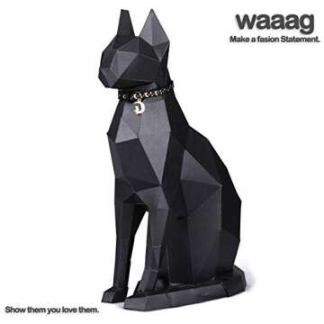 waaag Cat Collars, Gold Moons and Stars Cat Collar, Safety Breakaway Cat Collar, Glow in The Dark (K...