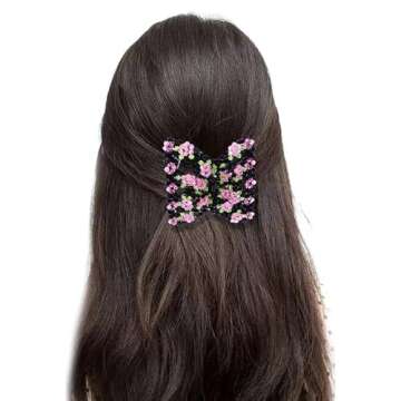 Elegant LALAFINA Double Clips Hair Combs for Stylish Women