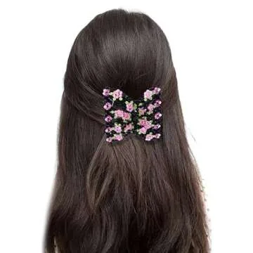 Elegant LALAFINA Double Clips Hair Combs for Stylish Women