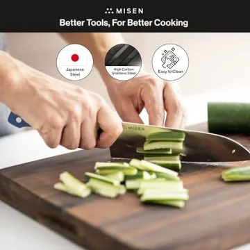 Misen Japanese Santoku Chef Knife - Razor Sharp Kitchen Tool