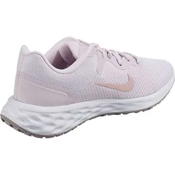 NIKE Women's Race Running Shoe, Lt Violet Champagne White, 7