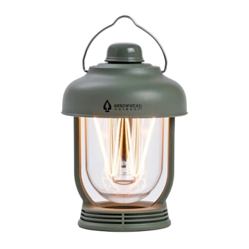 ARROWHEAD OUTDOOR 6-inch LED Camping Lantern: 4 Lighting Modes, USB-C, IP6X