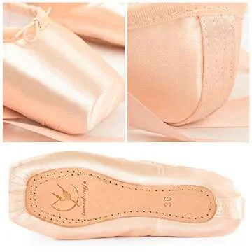 Tanzdunsje Professional Ballet Pointe Shoes in Pink
