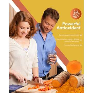 Organic Turmeric & Ginger Capsules for Joint & Digestion Support