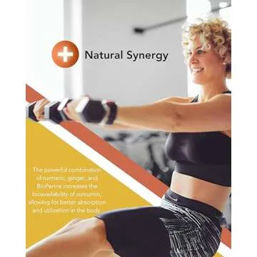 Organic Turmeric & Ginger Capsules for Joint & Digestion Support