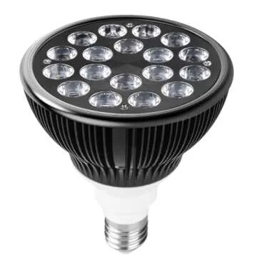 HIGROW LED Aquarium Blue Light Blub, 18W (36W Equivalent) LED Plant Grow Light Bulb with 450-460nm Blue LEDs for Indoor Plants Veg and Aquarium Plants Growing