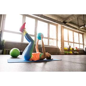 URBNFit 9 Inch Pilates Ball for Core Fitness and Therapy