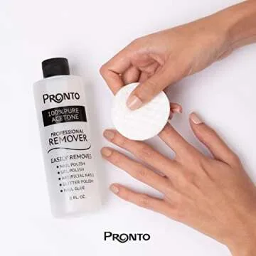 Pronto 100% Acetone Nail Polish Remover for Quick Gel Removal
