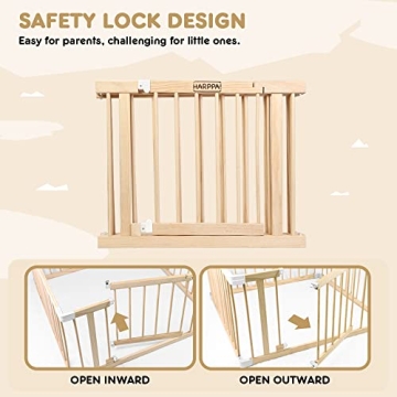 HARPPA Baby Gate Playpen for Stylish Child Safety