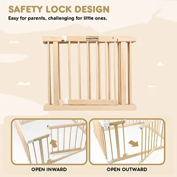 HARPPA Baby Gate Playpen for Stylish Child Safety