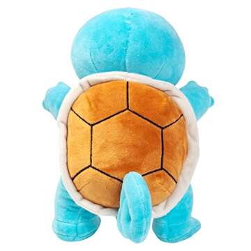 Pokemon 8" Squirtle Plush - Officially Licensed - Generation 1 Starter Figure - Quality Soft Stuffed Animal Toy - Valentine's Day & Easter Basket Stuffer Gift for Kids, Boys, Girls - 2+