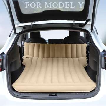 Air Mattress Bed for Tesla Model Y Model 3 Model S Model X 5 Seater,Inflatable Camping 2023 2022 2021 2020 Accessories