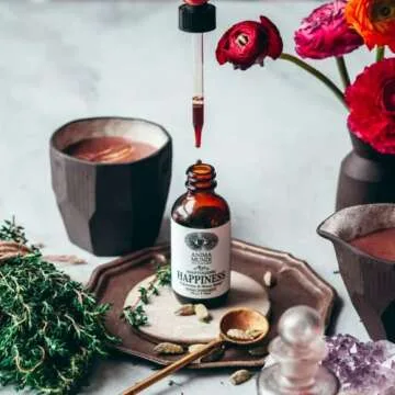 Anima Mundi Herbal Ashwagandha Drops - Happiness Tonic for Gentle Mood Support and Relaxation - Adaptogenic Drops with Organic Ashwagandha, Rhodiola, St. John's Wort & More (2oz / 59ml)