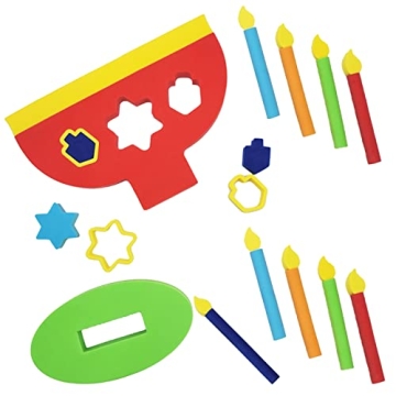 Soft Foam Menorah for Kids - Fun & Safe Hanukkah Toy