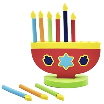 Soft Foam Menorah for Kids - Fun & Safe Hanukkah Toy