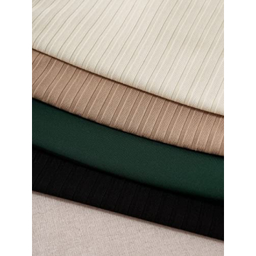 MakeMeChic Women's Ribbed Knit Crop Tops Pack Stylish Comfort