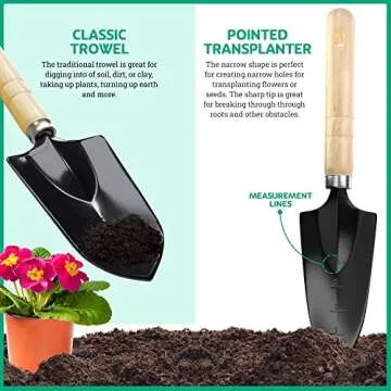 Durable Garden Tool Set with Tote Bag for Enthusiasts