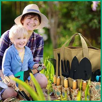 Durable Garden Tool Set with Tote Bag for Enthusiasts