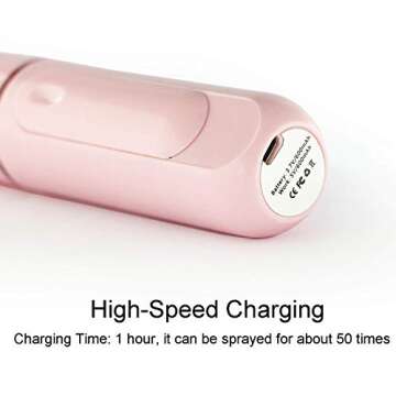 Nano Facial Mister, UrChoice Cool Mist 30ml Facial Handy Mist Sprayer - Support Adding Toner and Pure Milk, Moisturizing & Hydrating for Skin Care, Makeup, Eyelash Extensions(Pink)