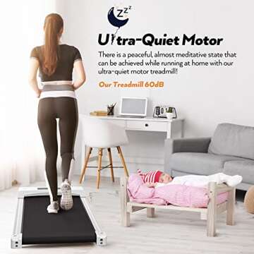 Walking Pad Treadmill with True 5°Incline, 2.5HP Under Desk Treadmill 300lb Capacity Portable for Home/Office, Compact Mini Small Treadmills for Small Space LED Display with Remote Control,Purple