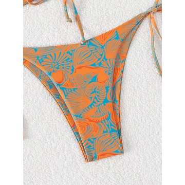 Stylish SHENHE Women's Strapless Tropical Swimsuit