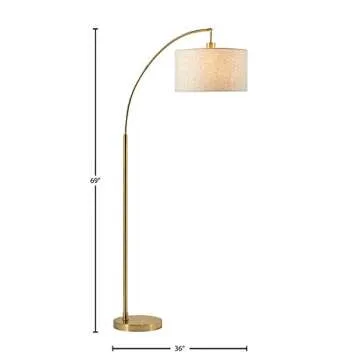 Shop Rivet Modern Arc Floor Lamp with Adjustable Shade