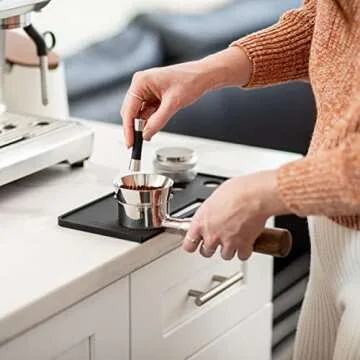 The WDT Tool | Silver | 0.4 mm Pins | 6 Pins & Storage Vault | Stainless Steel & Silicone | Distribute Coffee Grounds | Prevent Channeling & Spurting | Better Tasting Coffee